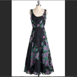 Tracy Reese Lace Floral Tea Dress